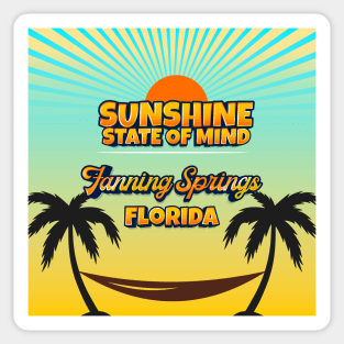 Fanning Springs Florida - Sunshine State of Mind Sticker